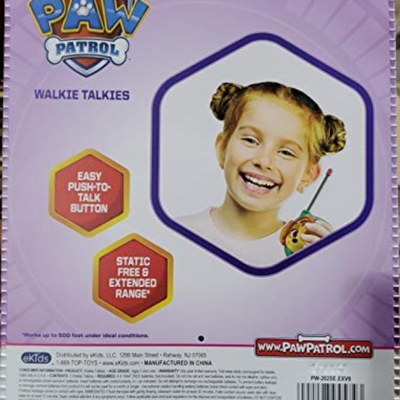 Paw Patrol Skye & Everest Walkie Talkies for Kids Static Free Extended Range - Picture 6 of 7